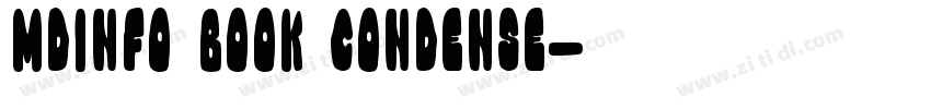 MDINFO Book Condense字体转换